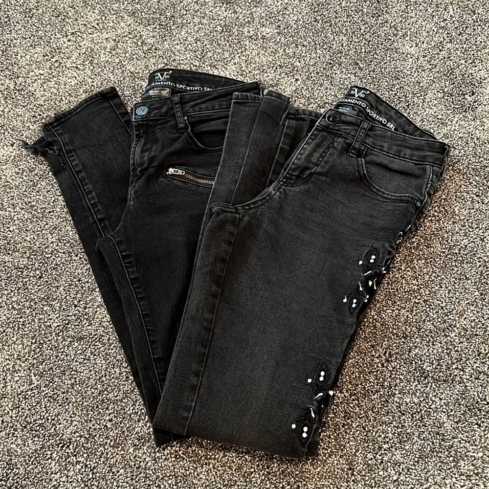 Bundle of 2 Versace 19v69 Italia Black Denim Jeans